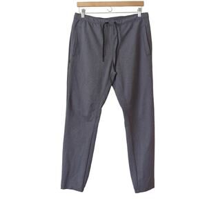The Rhone Commuter Pant Mens Medium Heather Gray Jogger Pull On Flex Knit Lounge